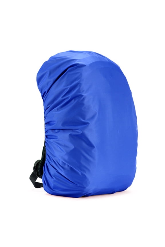 Simple Style Waterproof Backpack Rain Cover, Sky Blue Elastic Adjustable Protector Cover, for Hiking Backpack Travel Bag Outdoor Camping Use, S