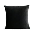 thumbnail image 1 of huayou Solid Black Velvet Throw Pillow Cover 17.72x17.72 Inch Soft Plush Square Cushion Cover for Sofa Couch Home Decoration, 1 of 6