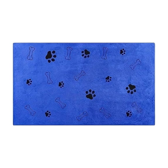 huayou Waterproof Pet Food Mat, Non-Slip Durable Paw Print Bone Design Easy to Wipe Clean for Dogs and Cats