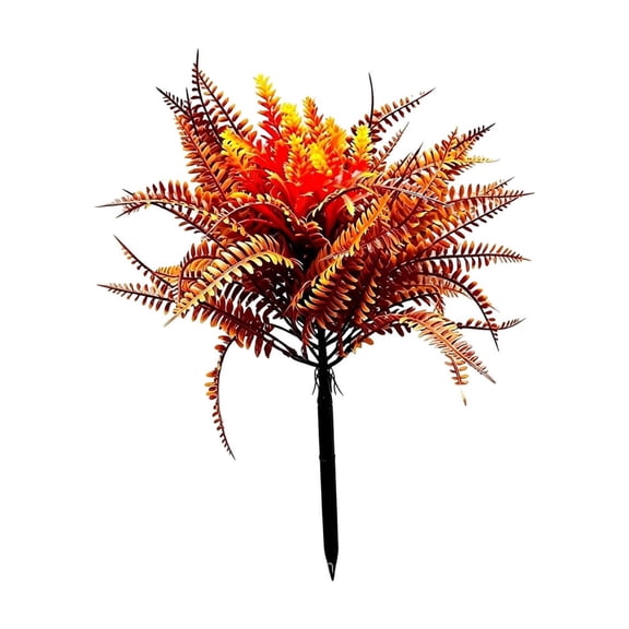 huayou Waterproof Plastic Artificial Plant Stake, Small Bloom Grass Ornament for Lawn, Pathway and Courtyard Layout