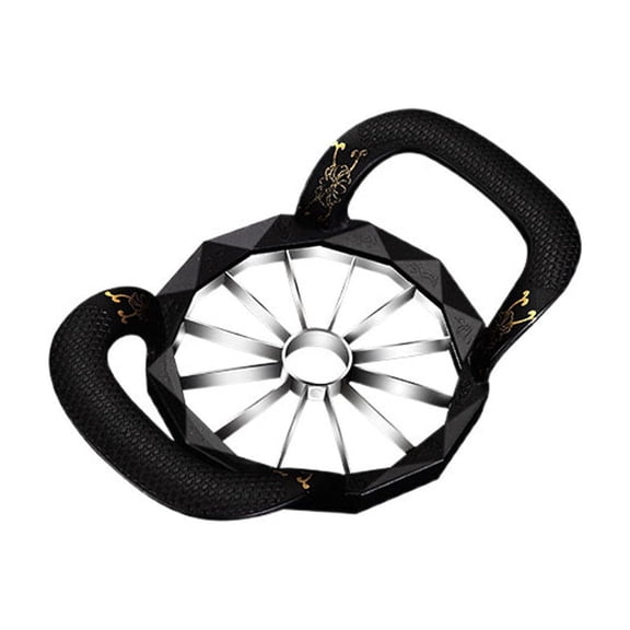 huayou Zinc Alloy Apple Slicer Corer, Double Handle Fruit Wedge Cutter for Kitchen Fruit Prep Dining Table Use Decoration