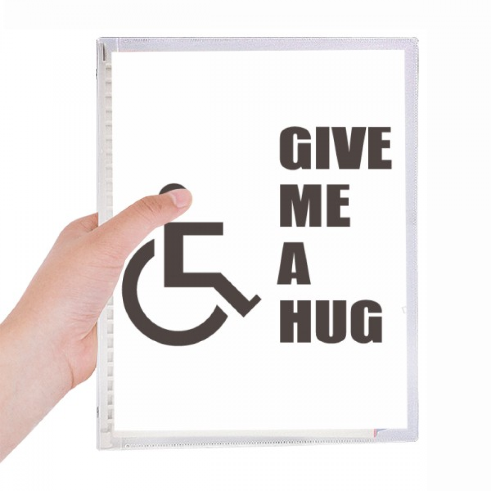 hug help body disability lucky notebook loose diary refillable journal statiry
