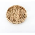 thumbnail image 1 of huhao Grass Weaving Tray Hand-woven Storage Baskets Decorative Seagrass Basket Water Hyancinth Organizing Basket Handmade Food Serving Basket Round Toilet Paper Basket, 1 of 7