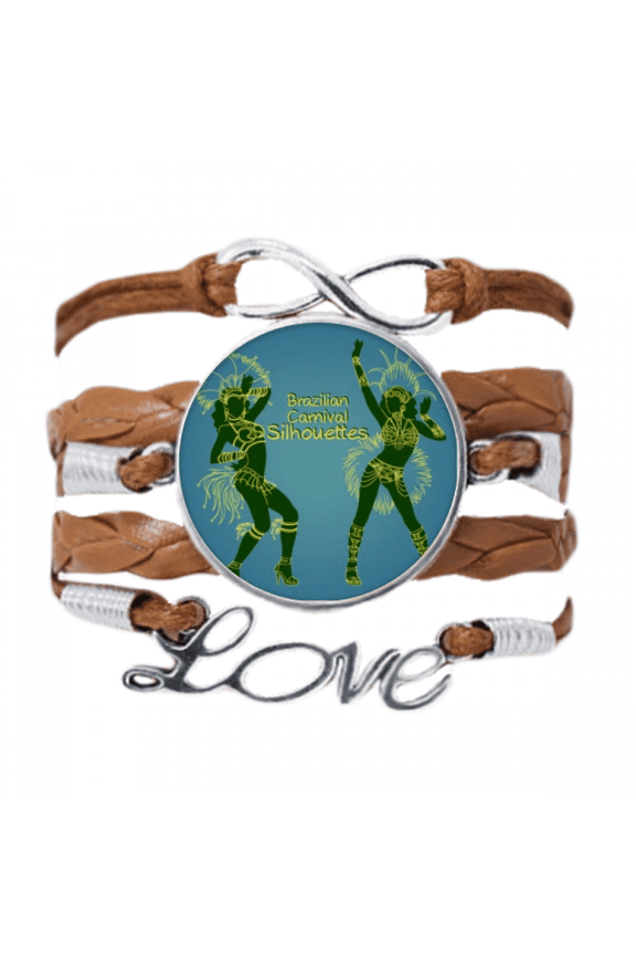 hula outline brazilian brazil cultural bracelet love chain ornament wristband