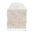 thumbnail image 1 of hulanddfd 12x39 Inch Lace Table Runner Wedding Table Runners with Tassel White Vintage Table Cover for Dining Table Sideboard and Shoe Cabinet, 1 of 6