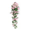 thumbnail image 1 of hulanddfd 2 Pack Artificial Flowers Garland Roses, 2.95ft Rose Floral Vines Fake Hanging Spring Flower Garland for Spring Wedding Home Party Arrangement Decoration(Pink), 1 of 7