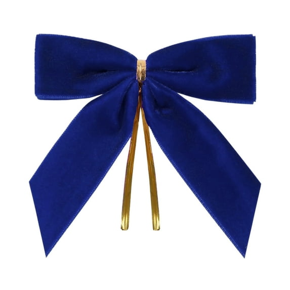 hulanddfd 24Pcs Velvet Christmas Bows - 3.5" Twists-Tie Ribbon Bows for Xmas Tree, Small Wrapping Bows for Gifts Packaging Wedding Party Bows for Xmas Tree Wreath Wedding Party