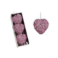 thumbnail image 1 of hulanddfd 3pcs Cute Heart Ornaments, 3.15" Sequin Heart-Shaped Hanging Decor for Home Bedroom Office Fireplace Pink Small Glitter Pendant for Wedding Party Christmas Valentine's Day, 1 of 6