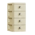 thumbnail image 1 of hulanddfd 4 Drawers Makeup Organizer Storage Box Vanity Cosmetics Organizer Bathroom Counter Dresser Drawer Storage Plastic Sturdy Space-Saving Multi-Purpose, 1 of 6