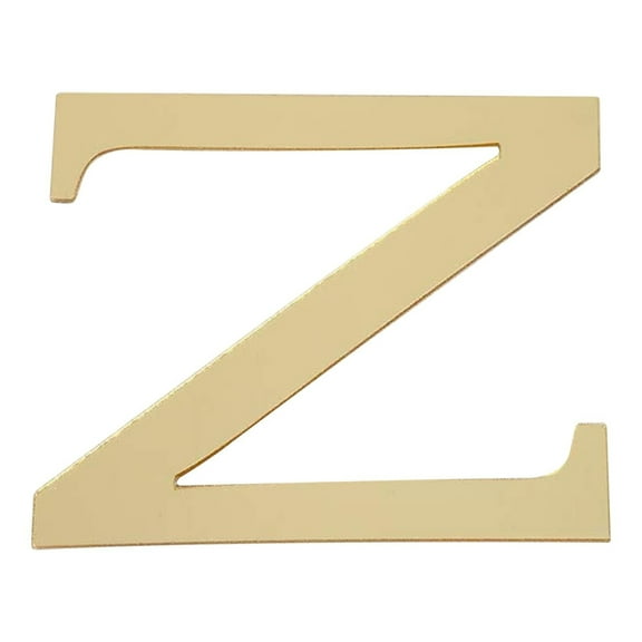 hulanddfd 4 Inch Self-Adhesive Acrylic 3D Alphabet Letters, Mirror Wall Stickers Letter Z Home Decor Letter Sign Art Sticker Decal for Mail Box Numbers House Address Numbers Shop Studio Name