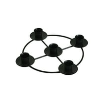 hulanddfd 5-Candle Metal Candelabra, 10inches Round Candlestick Rings with 5 Heads Romantic Table Decorations for Dinner Wedding Party Decor Gift for Birthday Christmas Anniversary