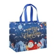 thumbnail image 1 of hulanddfd 5 Pack Christmas Gift Bags, Portable Folding Gift Packaging Bag Reusable Christmas Tote Bags with Handles Large Coated Non-woven Fabric Bag for Xmas Gift Wrapping and Party Supplies, 1 of 7