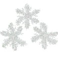 thumbnail image 1 of hulanddfd 6pcs Snowflakes-Christmas Tree Decorations, Snowflake Ornaments for Tree Plastic White Snowflakes Ornaments for Xmas Winter Holiday Party Home Decor C, 1 of 3