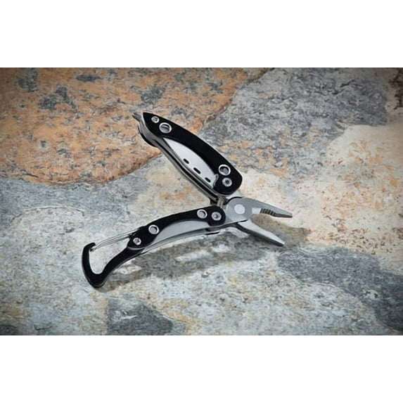 hulanddfd 8-in-1 Multitool Pliers, Compact Portable Stainless Steel Multifunctional Knifievs with Pliers Blades Screwdriver for Outdoor Camping Hiking Emergency