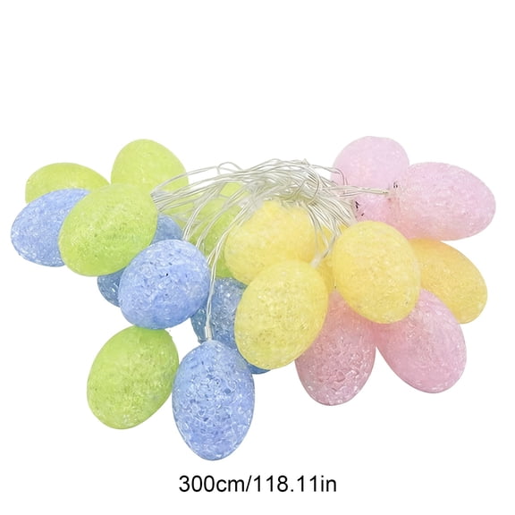 hulanddfd 9.84ft Easter Lights Pastels Eggs String Lights Lovely Easter Fairy Lights Battery Powered Warm White Night Light for Home Bedroom Party Spring Holiday Decorations Indoor Outdoor