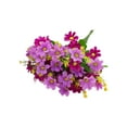 thumbnail image 1 of hulanddfd Artificial Flower 28-Head Jump Orchid Chrysanthemum Fake Plants, 11.8 Inch Small Flower Branches Faux Plastic Bouquet for Outdoor Garden Patio Porch Spring Decorations(Purple), 1 of 6