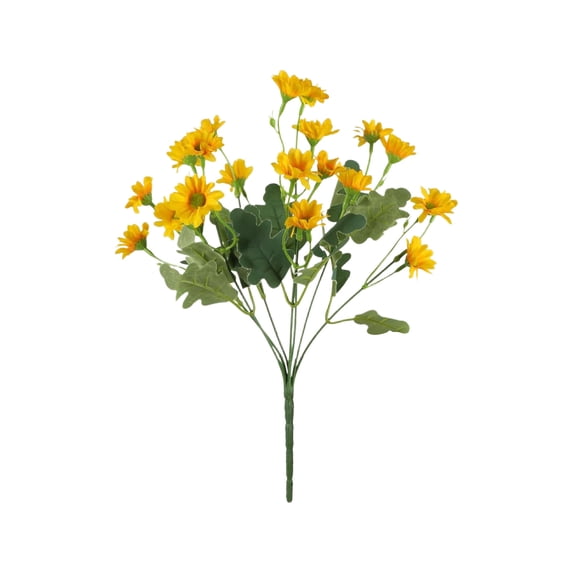 hulanddfd Artificial Flower Chamomile Fake Plants, 12.6 Inch Small Flower Branches Faux Plastic Bouquet for Wedding Arrangement Ceremony Floral Decorations