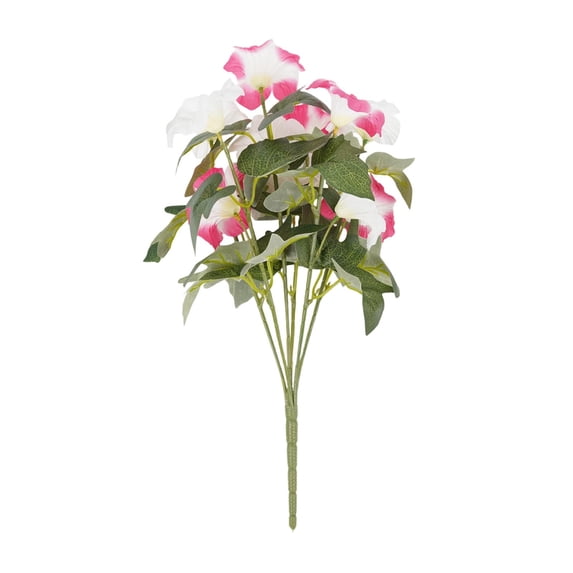 hulanddfd Artificial Flowers for Outdoors Indoors, Artificial Morning Glories Flowers Bouquet Fake Plants Faux Silk Flowers for Spring Home Decor Flower Arrangement Wedding Party Supplies
