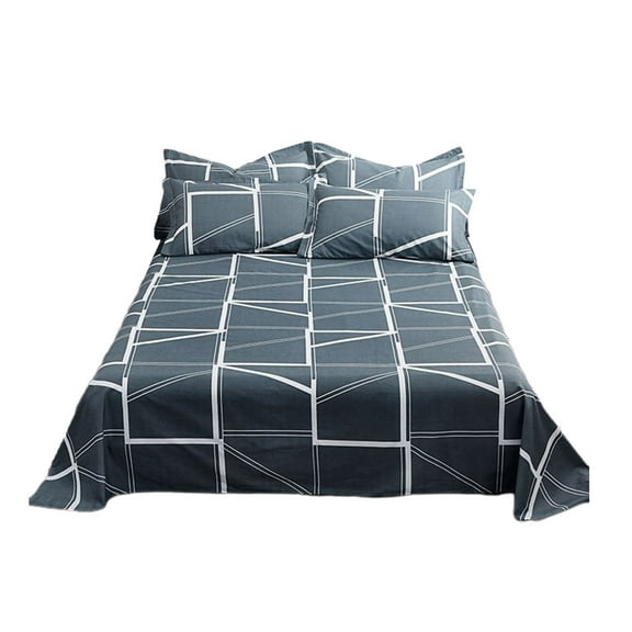 hulanddfd Bedding Sets, All Season Bedding, Microfiber Polyester Full Bed Sheet Comforter Set with Pillowcases, Classic Style,3 Pieces