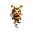thumbnail image 1 of hulanddfd Bee Shaped Garden Yard Decorative Stake, Outdoor Garden Decor, Whimsical Lawns Art, Weather-Resistants Material, Easy Installation, for Gardens and Patios, 1 of 5