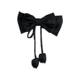 thumbnail image 1 of hulanddfd Black Bow Curtain Buckle, 7.87"x6.3"Flock Bow Pendant Romantic Curtain Ties for wedding Party and Christmas Valentine, 1 of 6