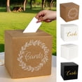 thumbnail image 1 of hulanddfd Brown Cards Box with Silver Foil Designs, Gifts Cards Receiving Box for Wedding Party Anniversaries Birthday Raffle Graduations(Brown), 1 of 6
