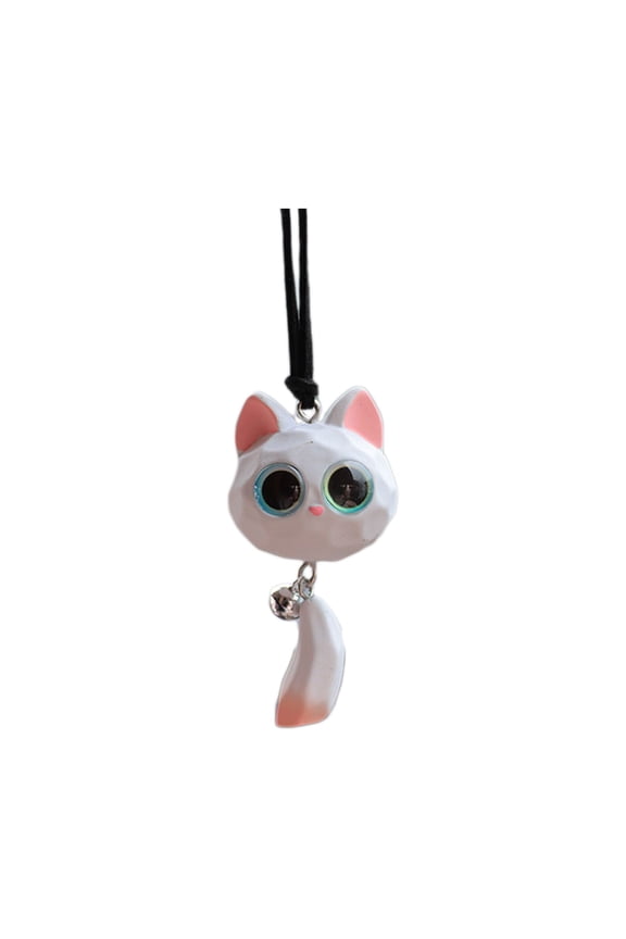 Cats Car Hanging Ornament, Cute Kittens Car Rearview Mirror Pendant Cartoons Animals Keychain Stylish Bag Accessories Gift for Cats Enthusiasts