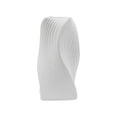thumbnail image 1 of hulanddfd Ceramic Look Plastic Vase, Centerpiece Table Decorations 6" Tall White Matte Floral Arrangement Vases for Fireplace Bedroom Kitchen Living Room Office Desk, 1 of 7