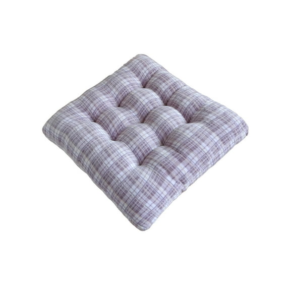 hulanddfd Chair Seat Cushion, Square Plaid Chair Pads with Ties Decorative Chair Cushion Pad for Home Office Dining Room Dorm and Indoor Outdoor
