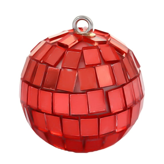 hulanddfd Christma Mirror Balls Ornaments, 1.57in Small Christmas Hanging Balls Decoration for Xmas Tree Decor, Party Flower Arrangement Red-2