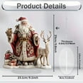 thumbnail image 1 of hulanddfd Christmas Desktop Ornaments - 1pc Reindeer Santa Figurine Xmas Christmas Displays Decoration for Shelves Desks, 1 of 2