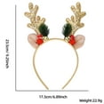 thumbnail image 1 of hulanddfd Christmas Headbands, Christmas Deer Antler Decoration for Party Gift Xmas Party Accessories A, 1 of 8