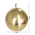 thumbnail image 1 of hulanddfd Christmas Inflatable Ball Ornament - 1pc Gold 40cm/15.7" Inflatable Christmas Ball Outdoor Decoration for Patio Yard Garden and Xmas Party Decor, 1 of 2