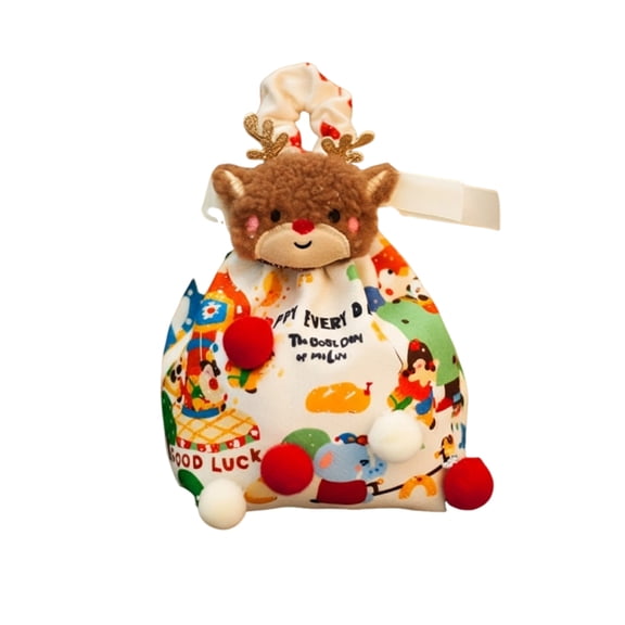 hulanddfd Christmas Snack Bags - Reindeer Xmas Gift Bags Xmas Party Presents Bags for Christmas Eve Gifting, Office Classroom Party Presents