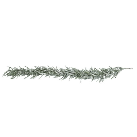 hulanddfd Christmas Snow Flocked Norfolk Pines Garlands, 70.87" Faux Christmas Norfolk Pines Garland for Mantle Table Wall Indoor Outdoor Xmas Decor