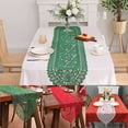 thumbnail image 1 of hulanddfd Christmas Table Runner - Lace Red Table Runner, 72.05 × 12.99in Rectangular Laces Doilies Polyester Table Mat for Christmas Wedding Home Dining Table Decor, 1 of 7