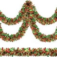thumbnail image 1 of hulanddfd Christmas Tinsels Garland - 78.7in Colorful Metallic Twists Garland, Glitter Christmas Tree Hanging Wreath Decor for Staircase Railing Banister Indoor Outdoor, 1 of 6