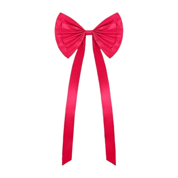 hulanddfd Christmas Tree Bows, 24"x71in" Red Christmas Bows Xmas Hanging Decoration for Xmas Tree Wreath and Wedding Party Holiday Decor