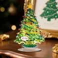 thumbnail image 1 of hulanddfd Christmas Tree Ornament - Mini Colorful Tree Shaped Christmas Tree Pendant, 2D Flat Acrylic Decoration for Xmas Tree Party Decor, 1 of 3