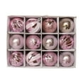 thumbnail image 1 of hulanddfd Christmas Tree Ornaments - Set of 12pcs Pink Shatterproof Hanging Balls 6cm/2.36" Christmas Balls Decorations for Xmas Tree and Holiday Wedding Party, 1 of 6
