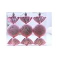 thumbnail image 1 of hulanddfd Christmas Tree Ornaments - Set of 3pcs Pink Candy Shaped Hanging Pendant 13cm/5.12" Painting Christmas Balls Decorations for Xmas Tree and Holiday Wedding Party, 1 of 6