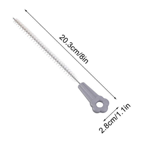 hulanddfd Cleaning Brush, Soft Nylon Bristles Long 12.6 Inches Flexible Pipe Straw Cleaner Bottle Brush, for Water Bottles Tumblers Tube Narrow Openings Household Cleaning