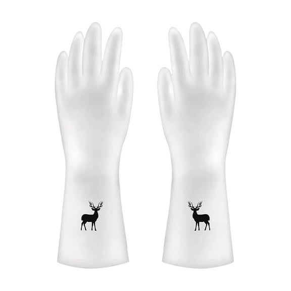 hulanddfd Cleaning Gloves Laundry Waterproof Rubber Latexs Dishwashing Gloves Non-Slip,1 Pair