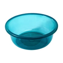 hulanddfd Clear Round Plastic Wash Basin, Portable Dishes Tub Dishespan Multi Purpose Wash Basin,Cleaning Basin,Household Round Wash Basin Thickened