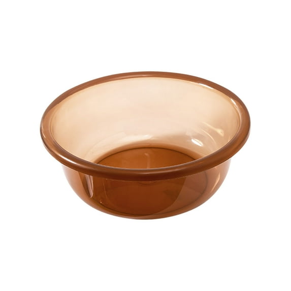 hulanddfd Clear Round Plastic Wash Basin, Portable Dishes Tub Dishespan Multi Purpose Wash Basin,Cleaning Basin,Household Round Wash Basin Thickened