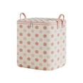 thumbnail image 1 of hulanddfd Clothes Storage Bag, Large Capacity Luggage Storage Box Moving Bag for Blanket Quilt Bedding Pillows(Pink, 17.7x17.7x14.6in), 1 of 5