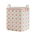 thumbnail image 1 of hulanddfd Clothes Storage Bag, Large Capacity Luggage Storage Box Moving Bag for Blanket Quilt Bedding Pillows(Pink, 21.7x17.7x17.7in), 1 of 5