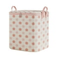 thumbnail image 1 of hulanddfd Clothes Storage Bag, Large Capacity Luggage Storage Box Moving Bag for Blanket Quilt Bedding Pillows(Pink, 23.6x23.6x17.7in), 1 of 5