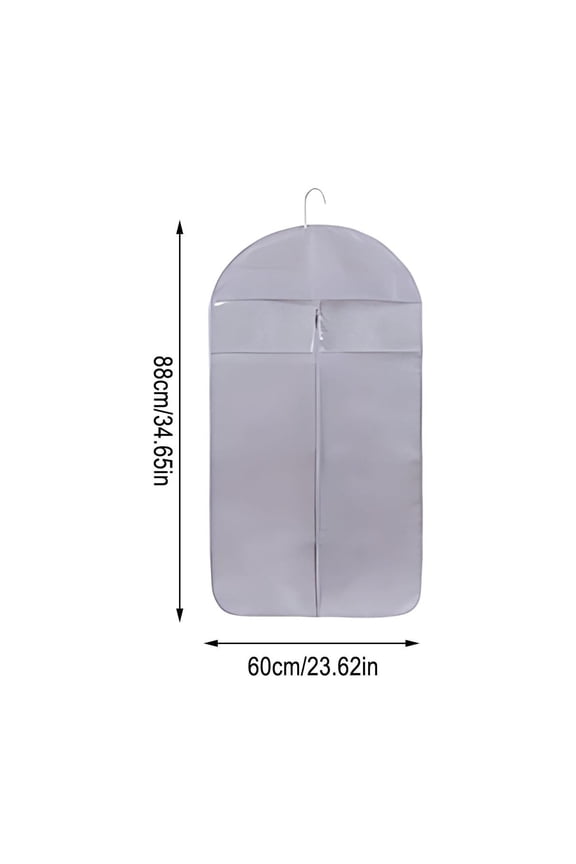 Clothing Cover, Garment Bag, Transparent Wardrobe Storage, Sturdy Protective Clothing Cover for Coats Suits Dresses Jackets Formal Wear, Space-Saving, Household Organization