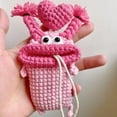 thumbnail image 1 of hulanddfd Crochet Key Cases or Holders, Cute Felts Keychain Keys Protector Handbag Daypack Accessories Gift for Women, 1 of 2